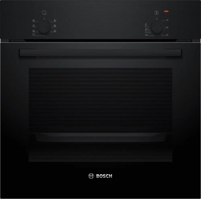 Bosch Oven | HBF010BA1 | 66 L | Electric | Manual | Knobs | Height 59.5 cm | Width 59.4 cm | Black