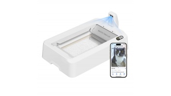PETKIT Purobot Crystal Duo with Camera Self-Cleaning Cat Litter Box | White