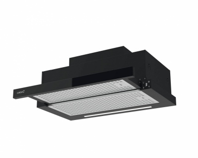 CATA Hood | TFH 6830 GBK | Telescopic | Energy efficiency class A+++ | Width 60 cm | 795 m³/h | Electronic | LED | Black Glass