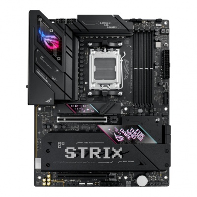 Asus ROG STRIX B850-E GAMING WIFI | Processor family AMD | Processor socket AM5 | DDR5 | Supported hard disk drive interfaces SATA, M.2 | Number of SATA connectors 4