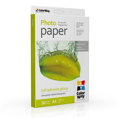 ColorWay Photo Paper, 50 sheets | 135 g/m² | A4 | Glossy