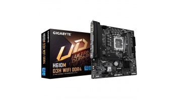 Gigabyte H610M D3H WIFI DDR4 | Processor family Intel | Processor socket LGA1700 | Supported hard disk drive interfaces SATA, M.2 | Number of SATA connectors 4
