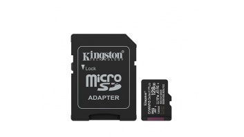 Kingston Canvas Select Plus | 128 GB | microSD | Flash memory class Class 10, UHS-I, U1/U3, video class 10/30, A1
