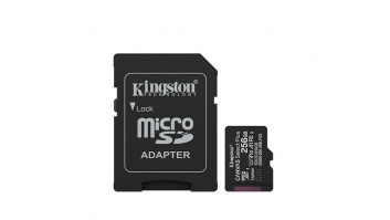 Kingston Canvas Select Plus | 256 GB | microSD | Flash memory class Class 10, UHS-I, U1/U3, video class 10/30, A1