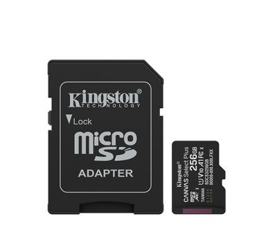Kingston Canvas Select Plus | 256 GB | microSD | Flash memory class Class 10, UHS-I, U1/U3, video class 10/30, A1