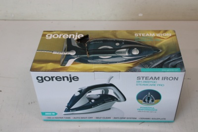 SALE OUT. Gorenje SIH2800TQC Steam Iron, Water tank 0,4 L, Continuous steam 35 g/min, Turquoise/White | SALE OUT. Gorenje Steam Iron | SIH2800TQC | Steam Iron | 2800 W | Water tank capacity 350 ml | Continuous steam 35 g/min | Steam boost performance 100 