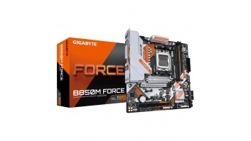 Gigabyte B850M FORCE (rev. 1.0) | Processor family AMD | Processor socket AM5 | DDR5 | Supported hard disk drive interfaces SATA, M.2 | Number of SATA connectors 4