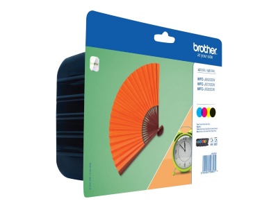 Brother LC129XLVALBP | Ink Cartridge | Black, Cyan, Magenta, Yellow