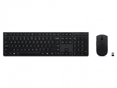 Lenovo Professional Wireless Rechargeable Combo Keyboard and Mouse | Keyboard and Mouse Set | Wireless | Mouse included | Nordic | Bluetooth | Grey