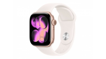 Apple Watch Series 11 GPS + Cellular 42mm Rose Gold Aluminium Case with Light Blush Sport Band - S/M | Apple