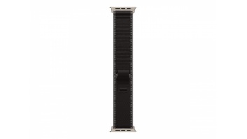 Apple 49mm Black/Charcoal Trail Loop - S/M - Natural Titanium Finish | Apple