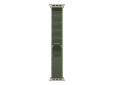 Apple 49mm Green/Neon Trail Loop - S/M - Natural Titanium Finish | Apple