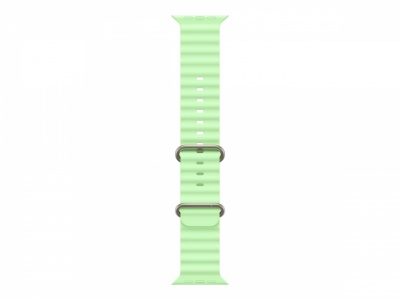 Apple 49mm Neon Green Ocean Band - Natural Titanium Finish | Apple