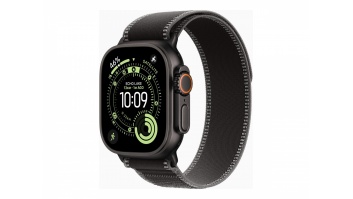 Apple Watch Ultra 3 GPS + Cellular 49mm Black Titanium Case with Black/Charcoal Trail Loop - M/L | Apple