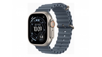 Apple Watch Ultra 3 GPS + Cellular 49mm Natural Titanium Case with Anchor Blue Ocean Band | Apple