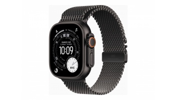 Apple Watch Ultra 3 GPS + Cellular 49mm Black Titanium Case with Black Titanium Milanese Loop - Large | Apple
