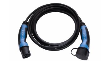 Evaka EV charging cable Type2-Type2, 22 kW, 32 A, 5x6 mm2, 1x0.5 mm2, 5 m | EVA503325 | Black