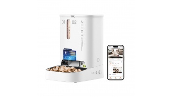 PETKIT YumShare Dual-hopper 2 Automatic Feeder with Camera | Capacity 5 L | Material ABS, 304 stainless steel | White