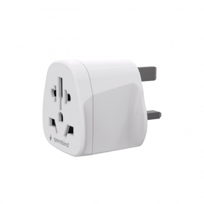Gembird World to UK power adapter plug, 10 A | A-AC-UKMINTF