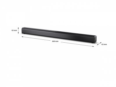 Sharp 2.0 Soundbar | HT-SB145 | 150 W | Bluetooth | Black | Wireless connection