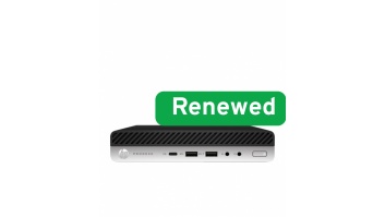 HP Renew Grade A | ProDesk 600 G4 Desktop Mini PC | Intel Core i3 | i3-8100T | 8 GB | SSD | 128 GB | Intel UHD Graphics 630 | Windows 11 | 12 month(s)