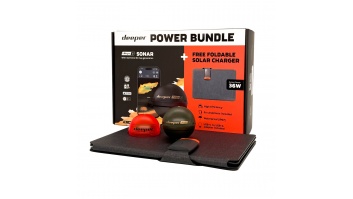 Deeper CHIRP+3 sonar +36W foldable solar charger power bundle