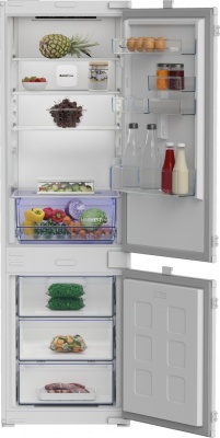 BEKO Refrigerator | B3BCNA294HS | Energy efficiency class E | Built-in | Combi | Height 177.5 cm | No Frost system | Fridge net capacity 194 L | Freezer net capacity 76 L | Display | 37 dB | White