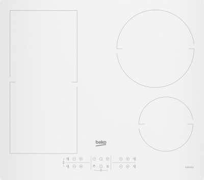 BEKO Hob | HII64200FMTW | Induction | Number of burners/cooking zones 4 | Touch control | Timer | White
