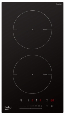 BEKO Hob | HDI32400TO | Induction | Number of burners/cooking zones 2 | Touch control | Timer | Black