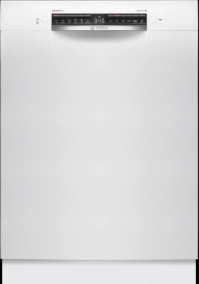 Bosch Dishwasher | SMU4HMW02S | Built-in | Width 60 cm | Number of place settings 14 | Number of programs 6 | Energy efficiency class D | Display | AquaStop function | White