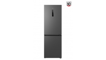 TCL Refrigerator | RP340BSD1 | Energy efficiency class D | Free standing | Combi | Height 185 cm | No Frost system | Fridge net capacity 223 L | Freezer net capacity 117 L | Display | 35 dB | Grey