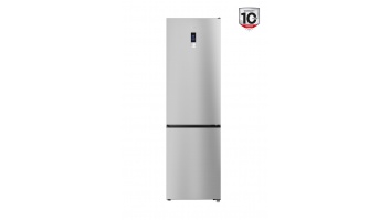 TCL Refrigerator | RP456BLE0 | Energy efficiency class E | Free standing | Combi | Height 201 cm | No Frost system | Fridge net capacity 314 L | Freezer net capacity 142 L | Display | 39 dB | Silver