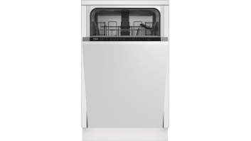 BEKO DIS35026 | Built-in | Width 45 cm | Number of place settings 10 | Number of programs 5 | Energy efficiency class E | Display | White