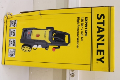 SALE OUT. Stanley Pressure Washer 1600 W | 125 bar | 420 l/h | DAMAGED PACKAGING