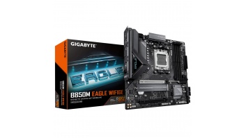 Gigabyte B850M EAGLE WF6E | Processor family AMD | Processor socket AM5 | DDR5 | Supported hard disk drive interfaces SATA, M.2 | Number of SATA connectors 4