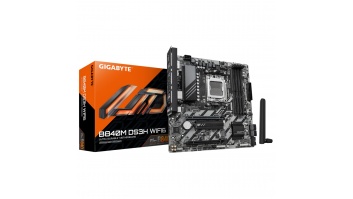 Gigabyte B840M DS3H WIFI6 (rev. 1.1) | Processor family AMD | Processor socket AM5 | DDR5 | Supported hard disk drive interfaces SATA, M.2 | Number of SATA connectors 4