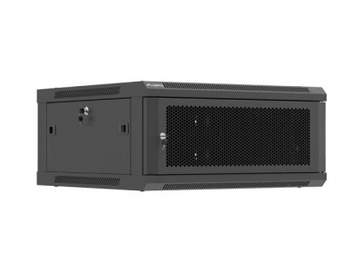 Lanberg Wall mounted installation cabinet 19" 4U 600X600 | WF01-6604-23B | Black