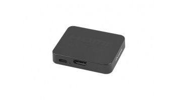 Lanberg Splitter video HDMI to 2X HDMI 4K, USB-C Port, Black | SPV-HDMI-1002