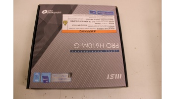 SALE OUT. MSI PRO H610M-G | Processor family Intel | Processor socket LGA1700 | DDR5 | Supported hard disk drive interfaces SATA, M.2 | Number of SATA connectors 4 | DAMAGED PACKAGING