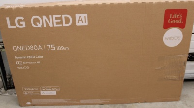 SALE OUT. LG TV | 75QNED80A3A | 75 | Smart TV | webOS 25 | 4K UHD | DAMAGED PACKAGING