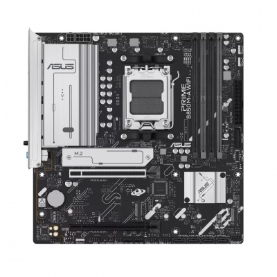 Asus PRIME B850M-A WIFI | Processor family AMD | Processor socket AM5 | DDR5 | Supported hard disk drive interfaces SATA, M.2 | Number of SATA connectors 4