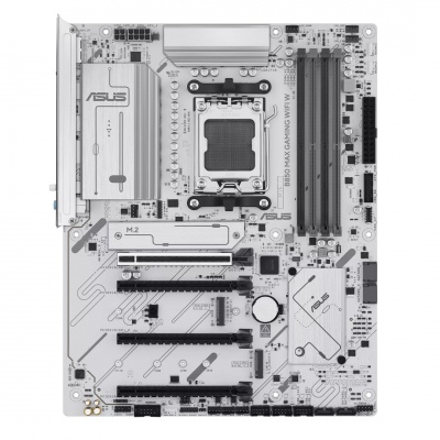 Asus B850 MAX GAMING WIFI W | Processor family AMD | Processor socket AM5 | DDR5 | Supported hard disk drive interfaces SATA, M.2 | Number of SATA connectors 4