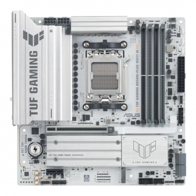 Asus TUF GAMING B850M-PLUS WIFI7 W | Processor family AMD | Processor socket AM5 | DDR5 | Supported hard disk drive interfaces SATA, M.2 | Number of SATA connectors 4