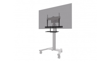 Neomounts Floor stand | AV40-500BL Keyboard Shelf Kit | Height adjustment | 43-110 " | Maximum weight (capacity) 2.5 kg | Black