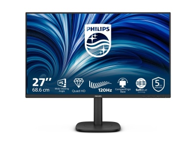 Philips | 27B2N3500J/00 | 27 " | IPS | QHD | 16:9 | 120 Hz | 4 ms | 2560 x 1440 pixels | 350 cd/m² | HDMI ports quantity 2 | Black
