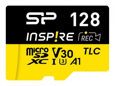 Silicon Power Memory card with adapter | Inspire | 128 GB | microSDXC | Flash memory class C10, UHS-I U3, V30, A2