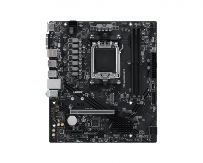 MSI PRO A620AM-B EVO | Processor family AMD | Processor socket AM5 | DDR5 | Supported hard disk drive interfaces SATA, M.2 | Number of SATA connectors 2