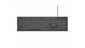 Natec Herring Glow | Keyboard | Wired | US | Black | USB Type-A