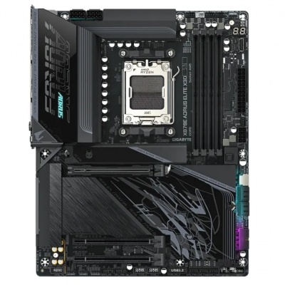 Gigabyte X870E A ELITE X | Processor family AMD | Processor socket AM5 | DDR5 | Supported hard disk drive interfaces SATA, M.2 | Number of SATA connectors 4
