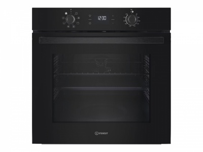 INDESIT Oven | IO K55C B | 71 L | Electric | Catalytic | Electronic | Height 59.5 cm | Width 59.5 cm | Black